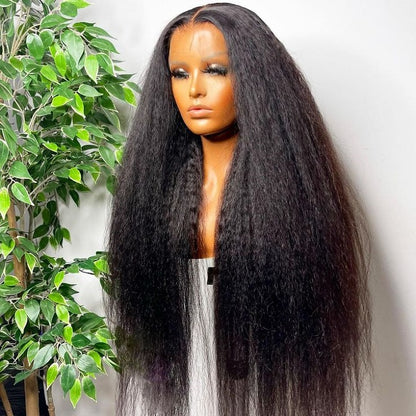 Kinky Straight 5x5/13x4 HD Lace Wig Glueless Human Hair Wig